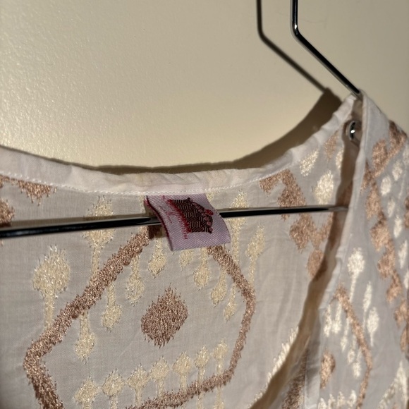 Cupcake International Golden Embellished Patterned Tunic Top - Picture 6 of 9